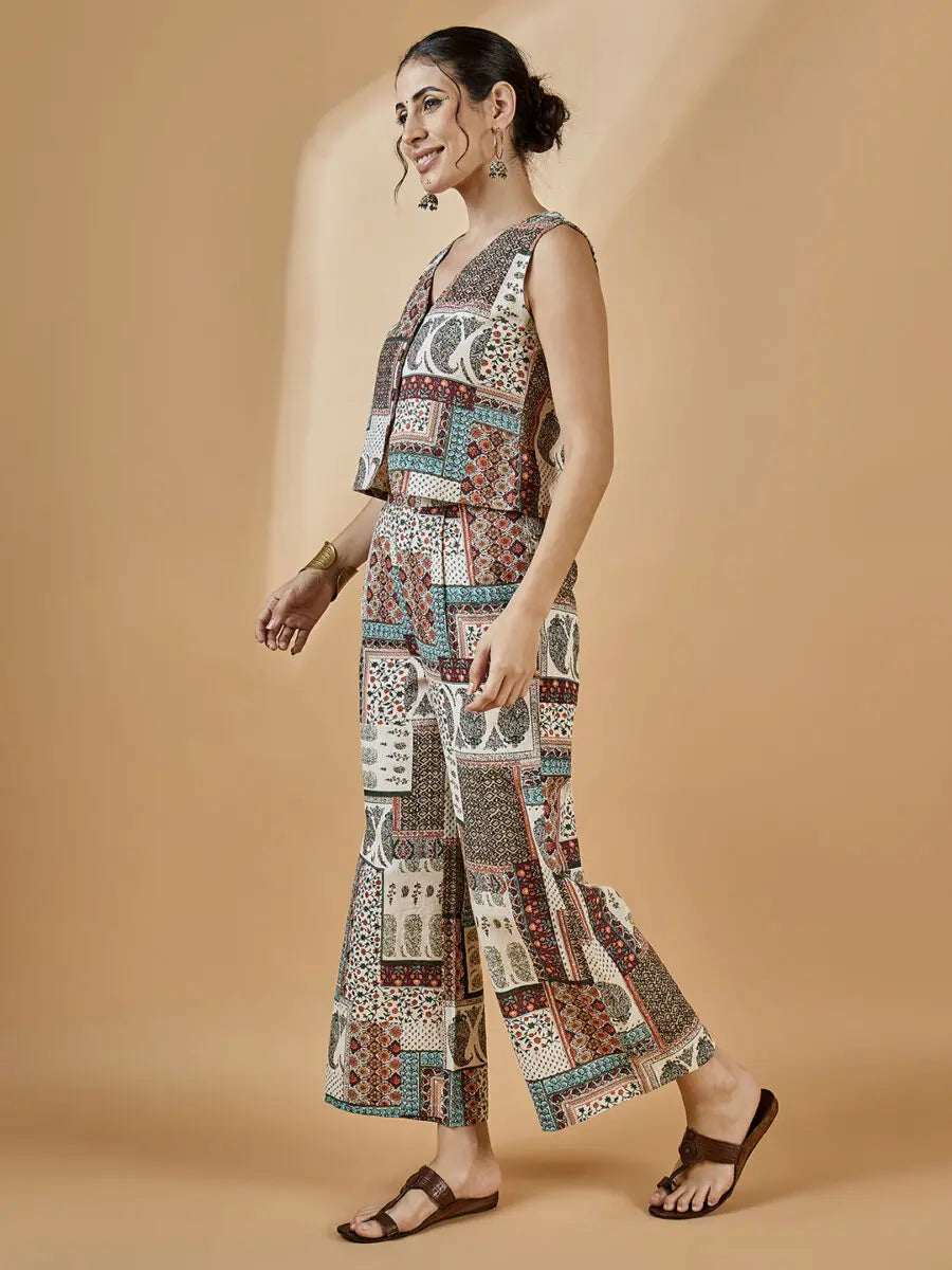 winered-women-waistcoat-and-pant-co-ord-set