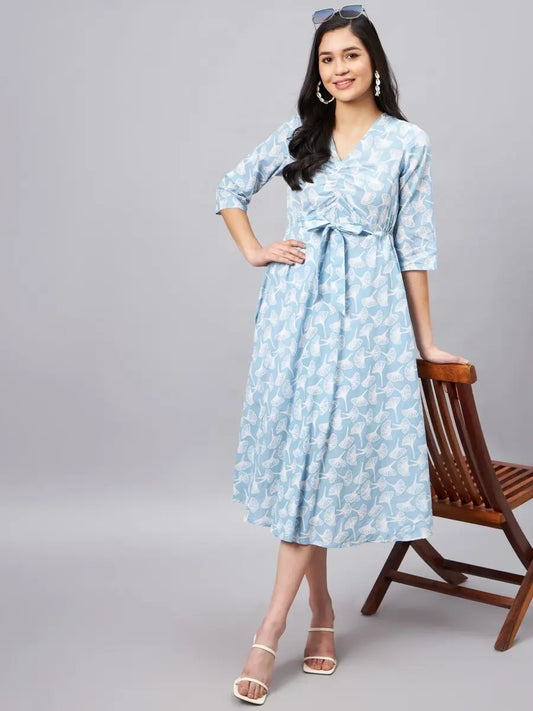 winered-light-blue-floral-print-dress