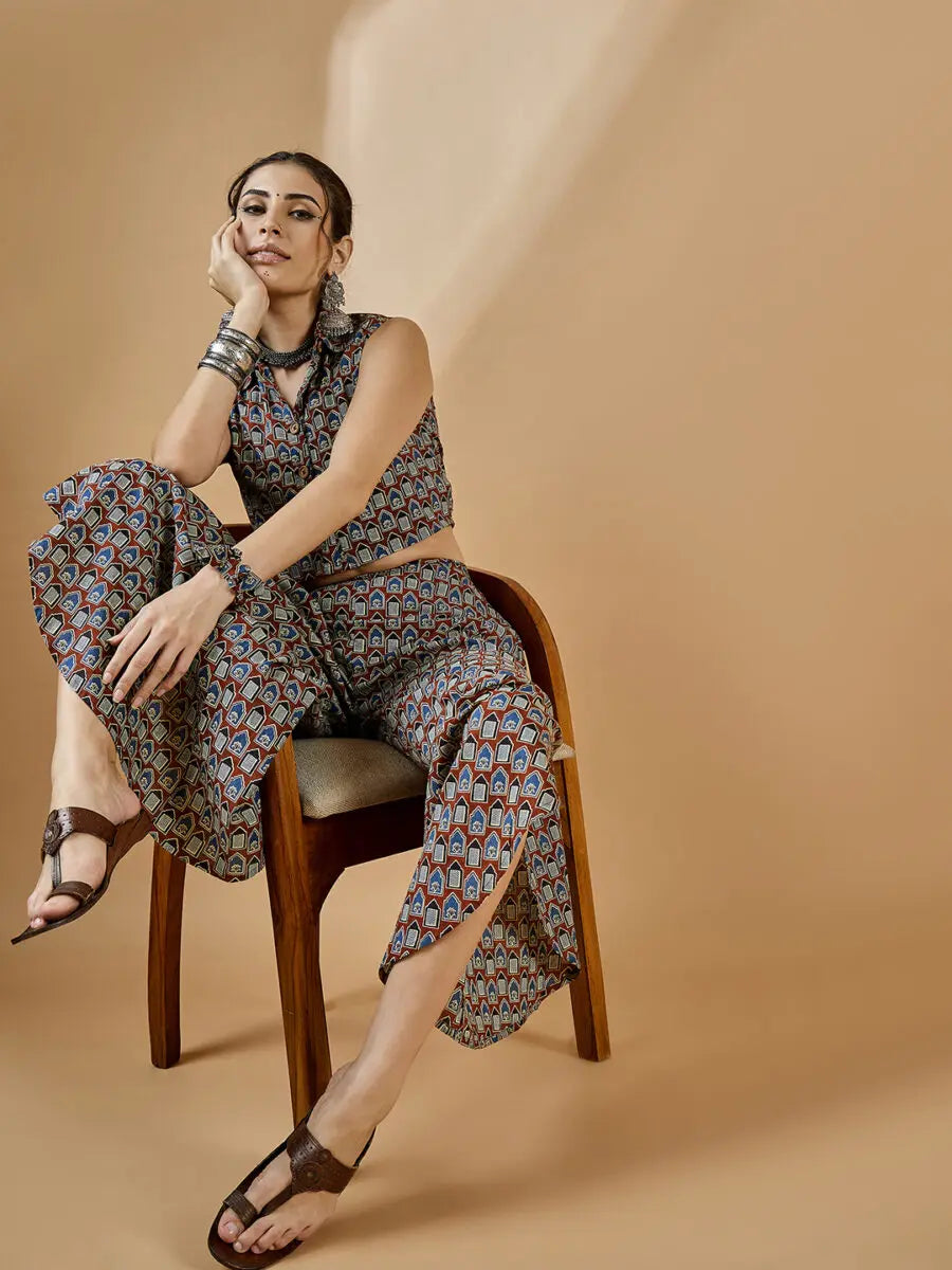 winered-women-brown-crop-top-and-flared-pant-co-ord-set