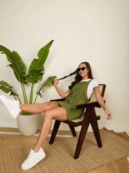 winered-wowen-olive-pinafore-dress