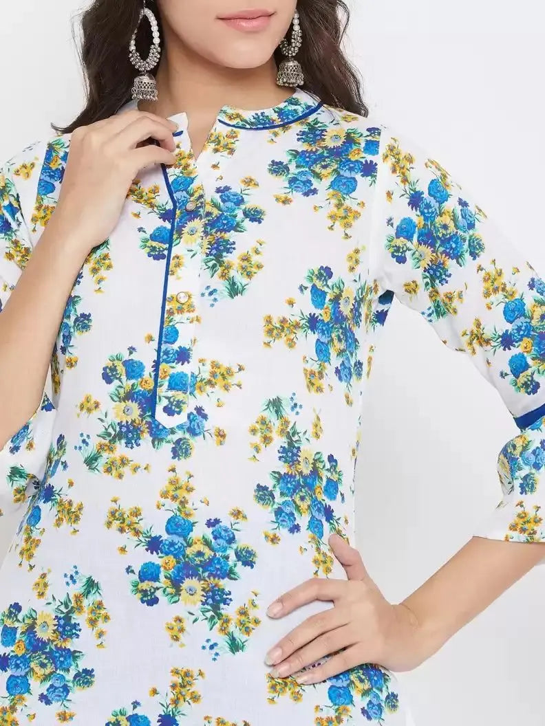winered-white-floral-printed-straight-cotton-kurta