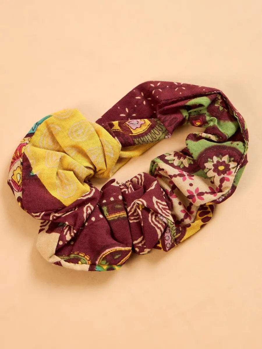 winered-woman-maroon-print-strap-kurta-dhoti-co-ord-set