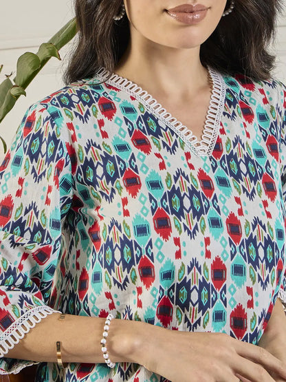 winered-women-multicolor-ikat-print-co-ord-set