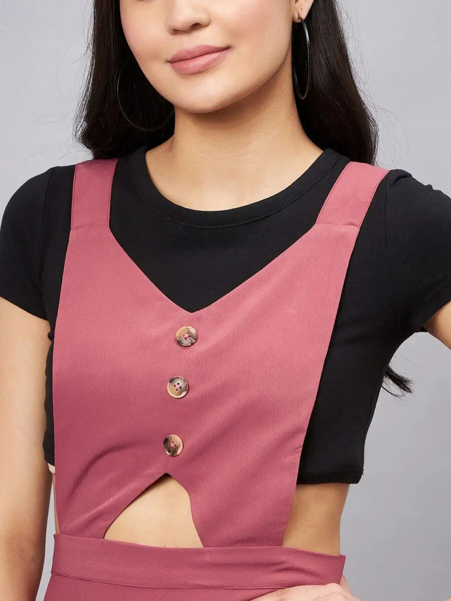 winered-women-pink-pinafore-flared-dress