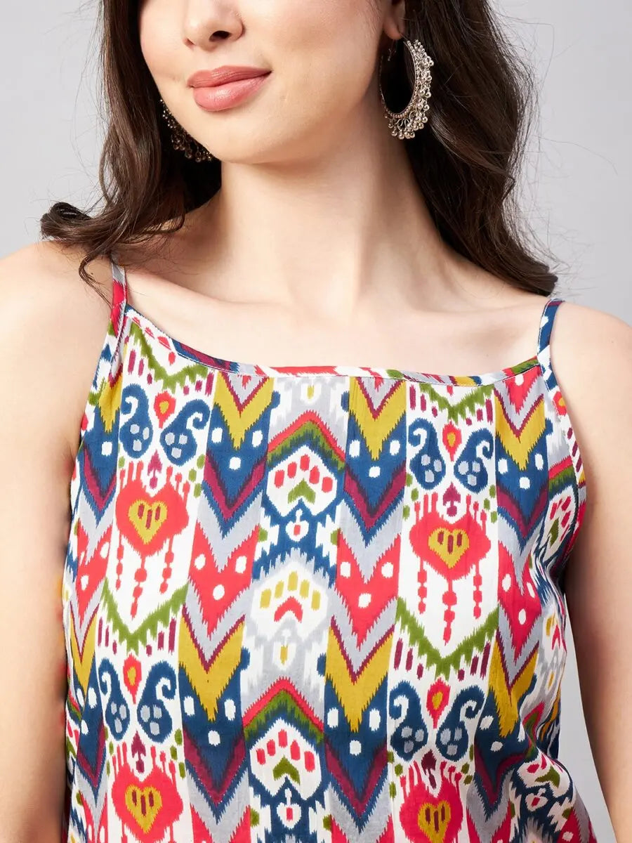 winered-woman-multi-coloured-print-strap-kurta-dhoti-co-ord-set