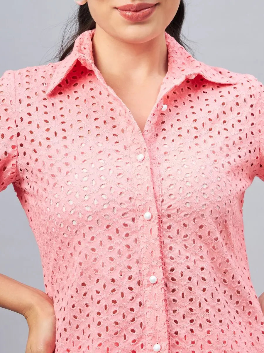 winered-woman-pink-schiffli-oversized-shirt-and-pant-co-ord-set