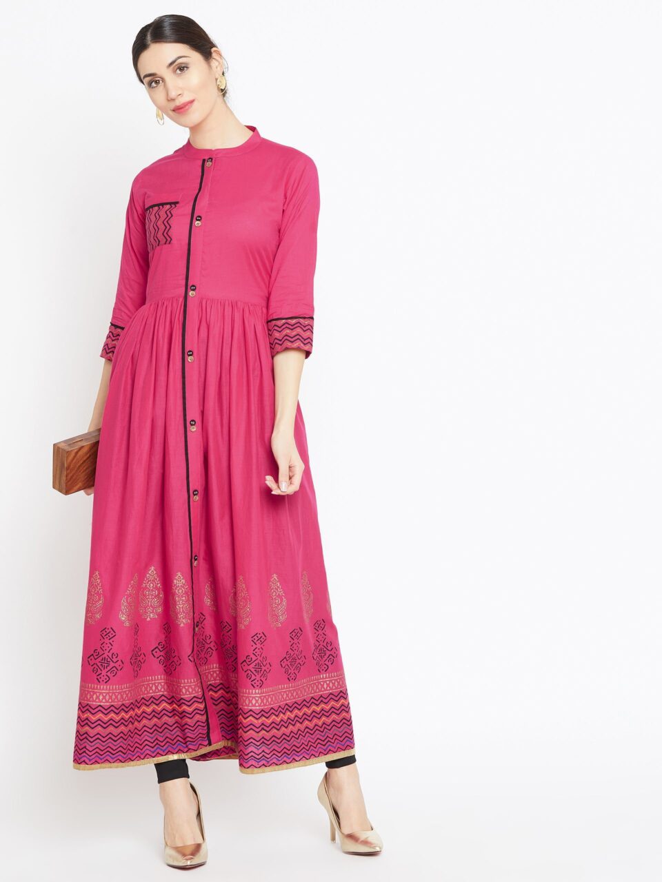 Pink Cotton Kurta - Best Design for Women and Girls
