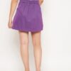 Winered Purple Pleated Skirt