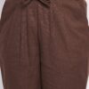 Winered Brown Regular Fit Cotton Solid Trouser