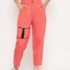 Winered Peach Trouser With Buckle