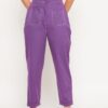Winered Purple Trouser With Contrast Thread