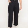 Winered Black Trouser With Buckle