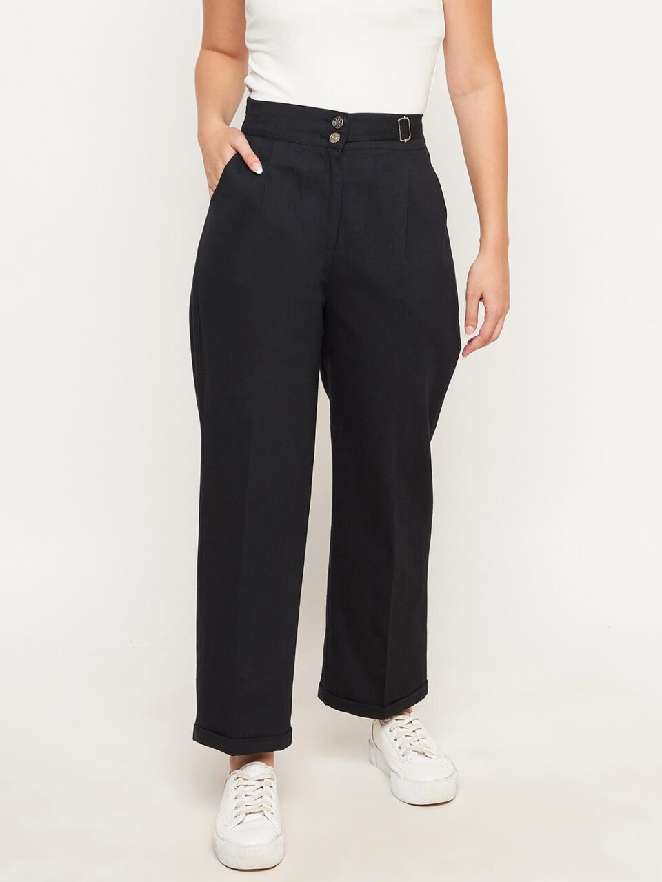 Black Trouser With Buckle