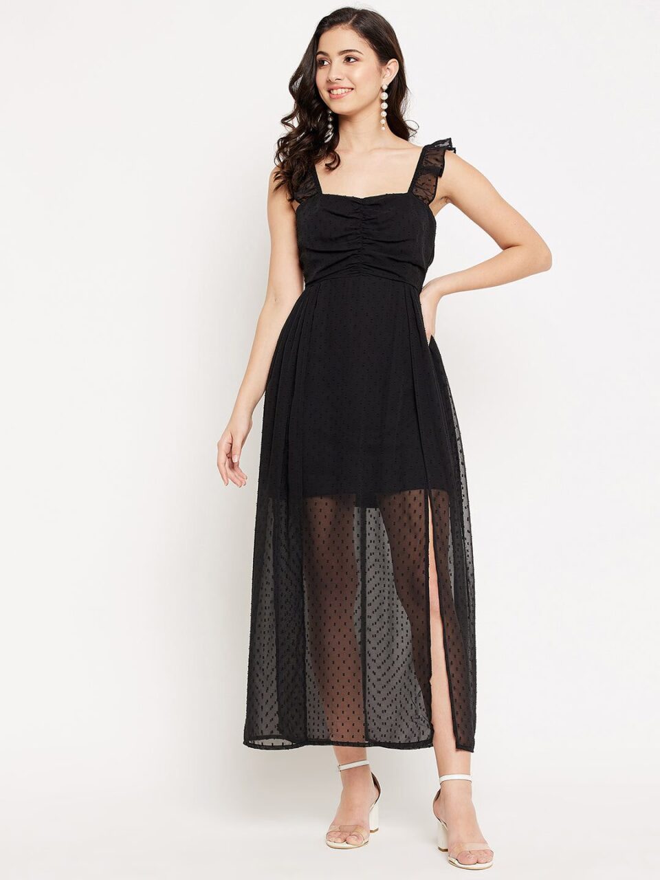 Black Casual Wear Maxi Dress